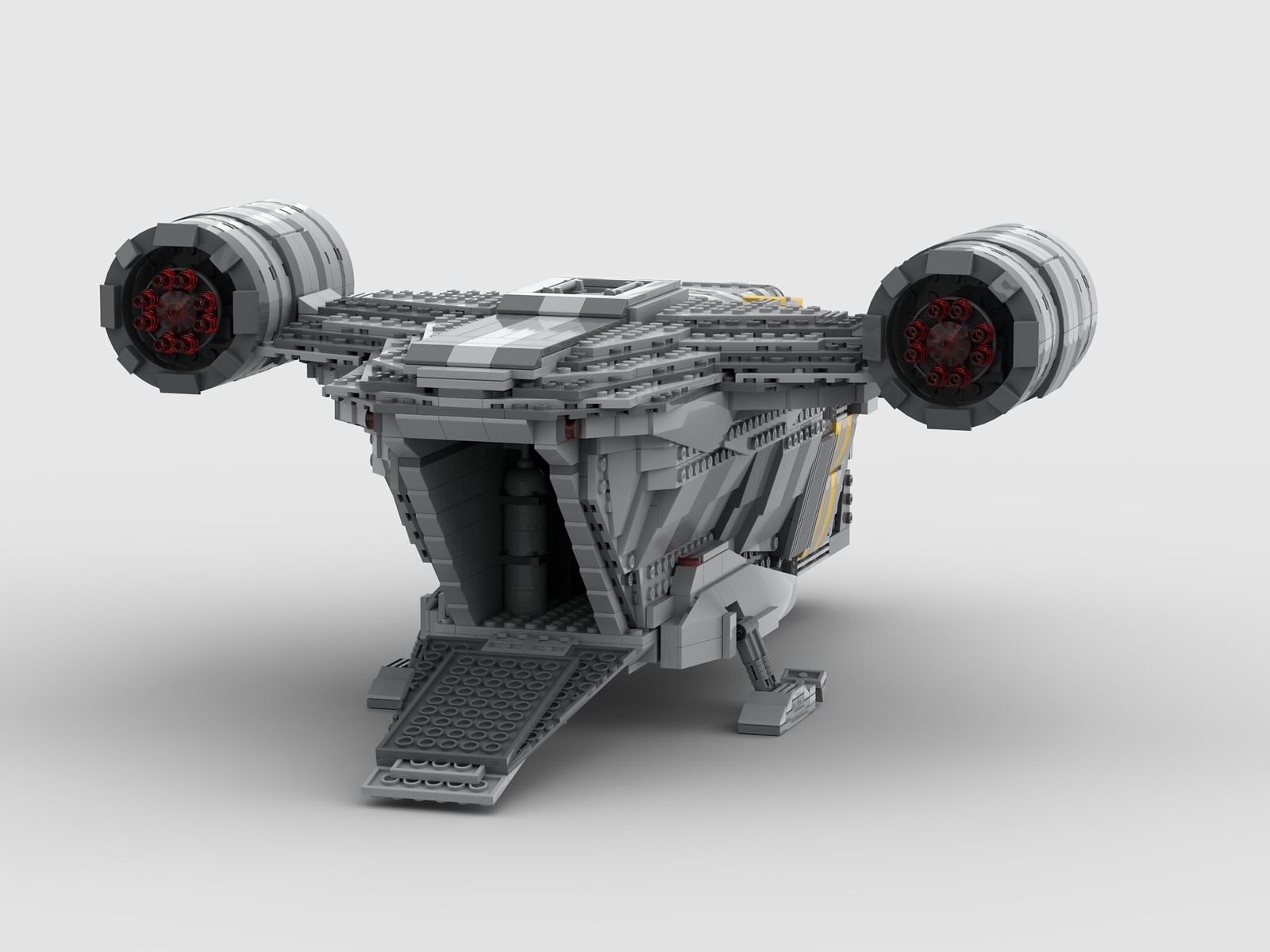 LEGO MOC Mandalorian Razor Crest Updated Version by YCBricks Rebrickable Build with LEGO