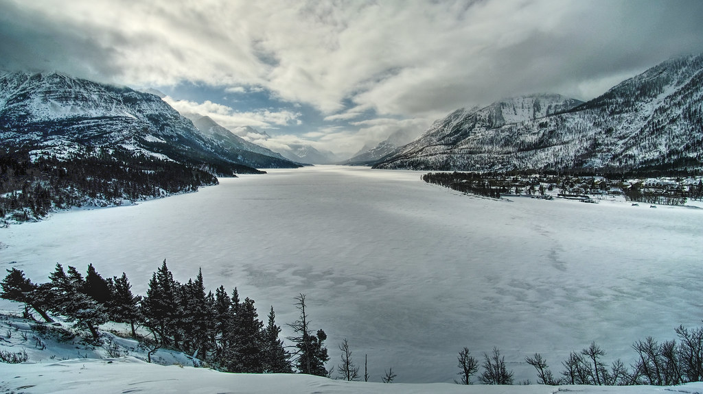 waterton frozen main lake 2 a Waterton on a very cold day,… Flickr