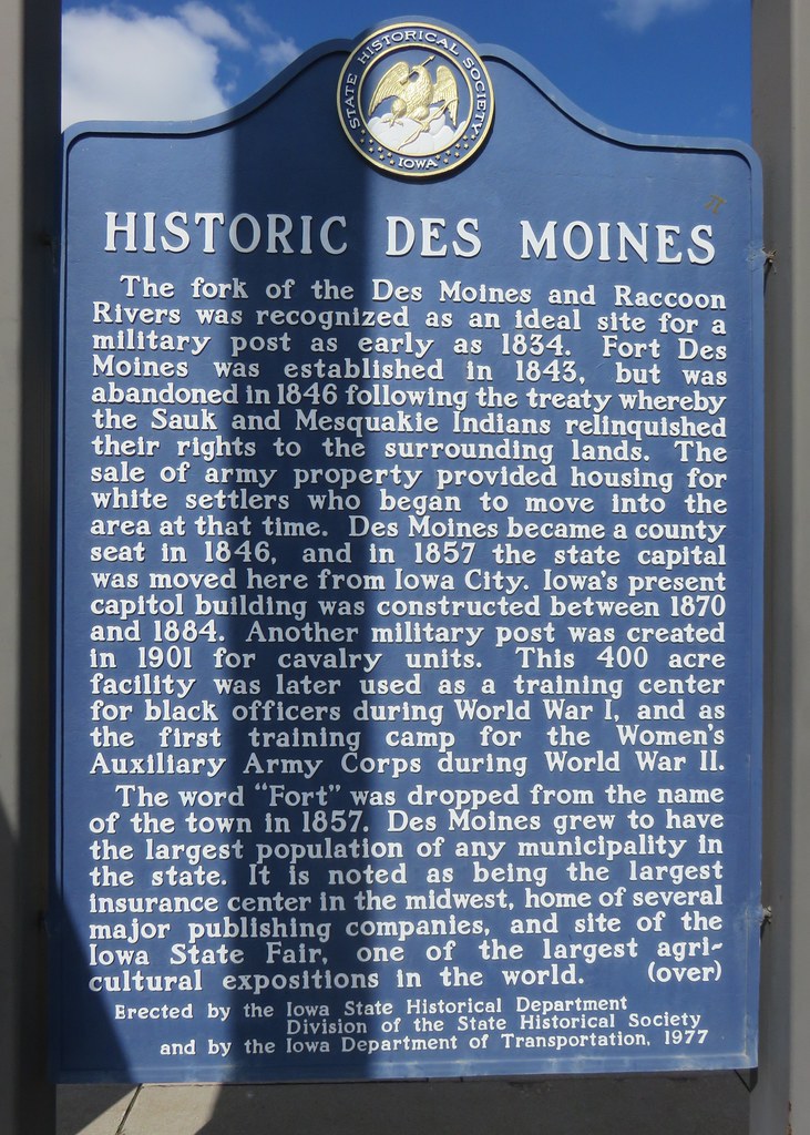 Historic Des Moines Marker (Mitchellville, Iowa) As seen f… Flickr