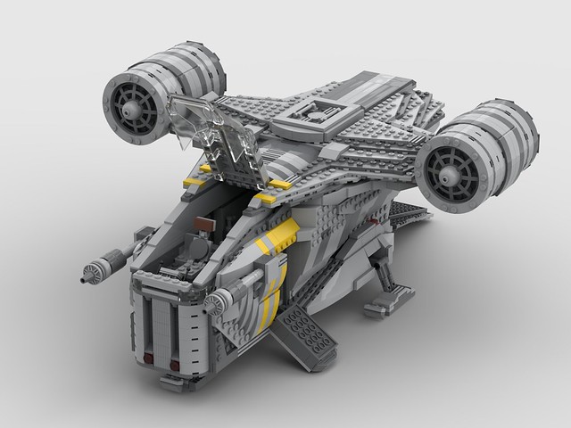 LEGO MOC33566 Mandalorian Razor Crest (Star Wars 2020) Rebrickable Build with LEGO