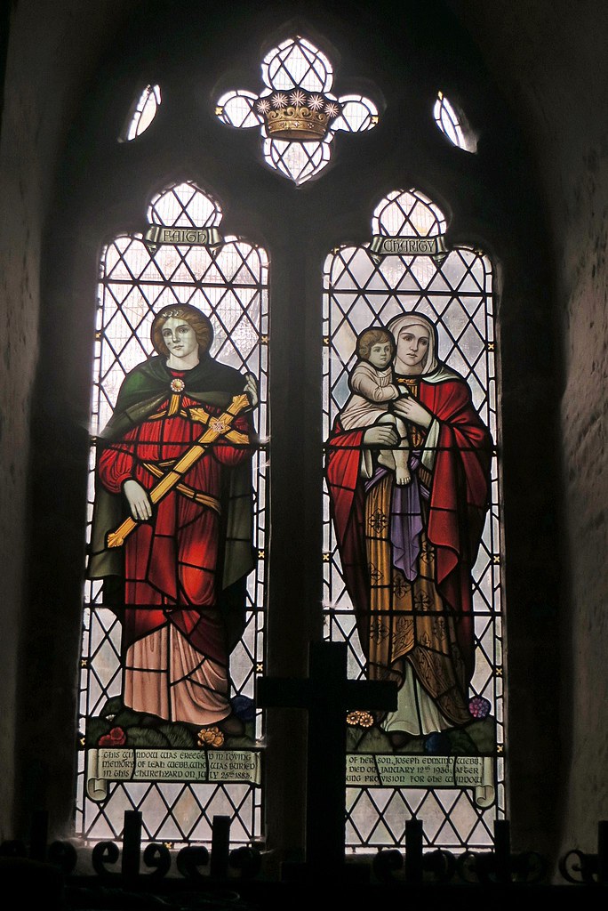 Frome Herefordshire Stained glass window Faith &… Flickr