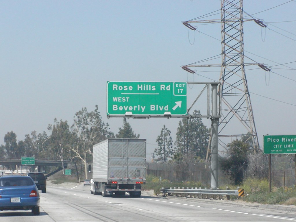 Interstate 605 Southbound San Gabriel River Freeway approa… Flickr