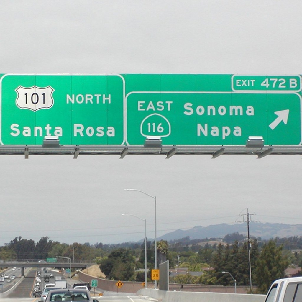 U.S. Highway Route 101 Northbound Sonoma County Freeway … Flickr