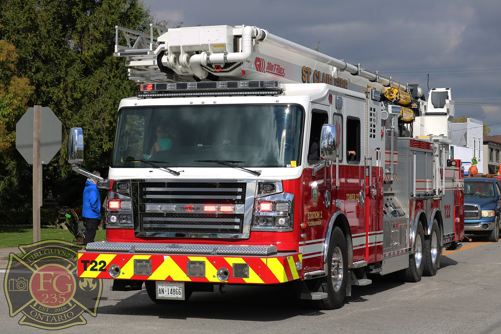 St. Clair Township Fire, Corunna Station's Tower 22. Flickr