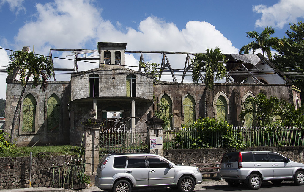 St. Anglican Church, Roseau, Dominica This grey s… Flickr