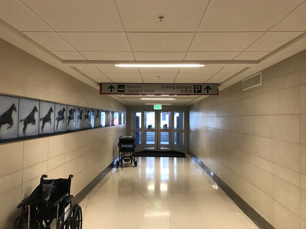 doors leading to outside rental car shuttles Dallas Love F… Flickr