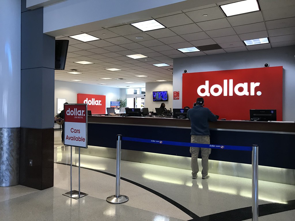 Dollar car rental airport counter Dallas Fort Worth Intern… Flickr