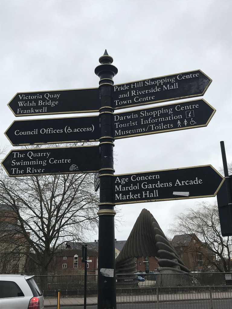 Shrewsbury directions sign Hazel Nicholson Flickr