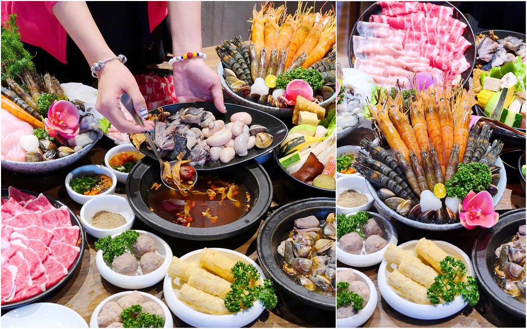 尚石苑石頭火鍋_沙鹿火鍋：豪華海陸雙飛鍋大份量/燒酒雞霸王雙拼鍋新上市！沙鹿必吃排隊火鍋店