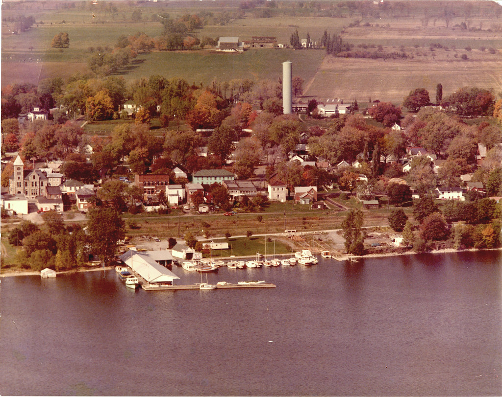 Aerial view of Deseronto, Ontario, looking no… Flickr