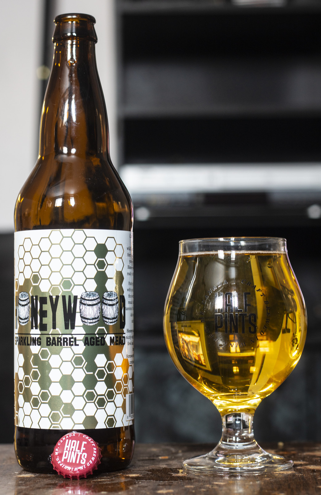 Review Half Pints Honeywood Sparkling Barrel Aged Mead BeerCrank.ca