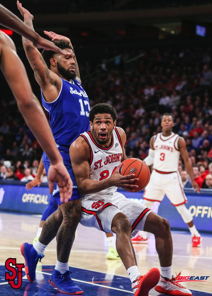 Seton Hall vs St. John's Big East Basketball Finish First Photos