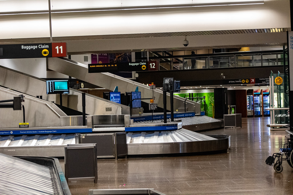 Seattle Airport baggage claim This lonely baggage claim ar… Flickr