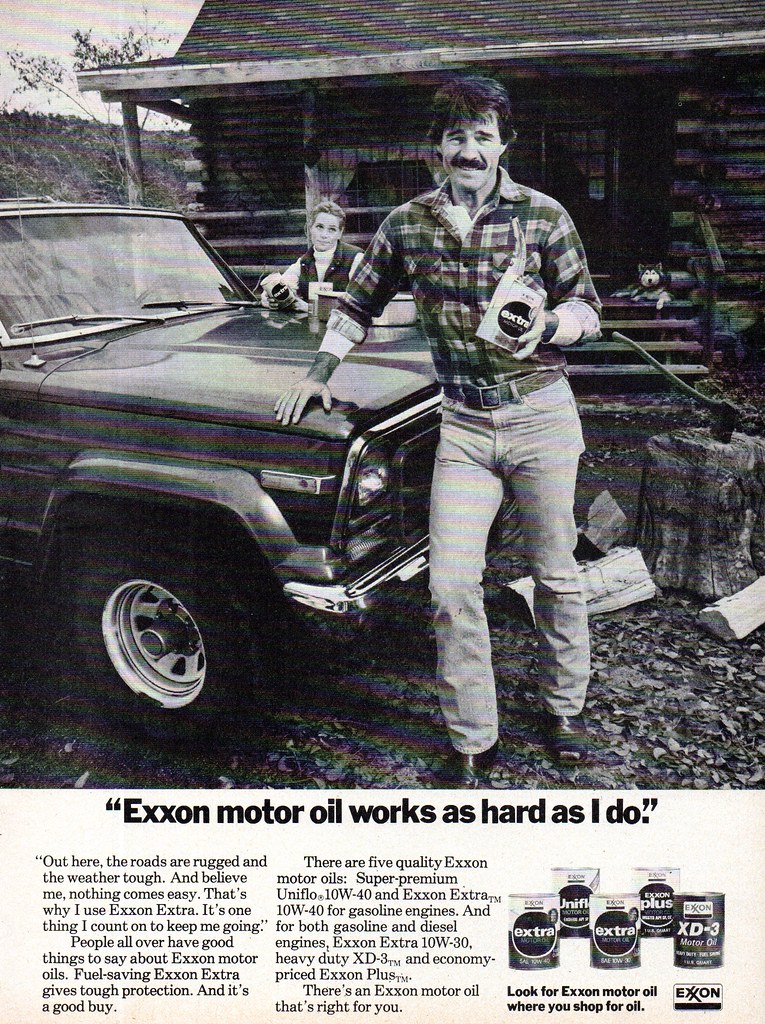 1982 Exxon Motor Oil USA Original Magazine Advertisement Flickr