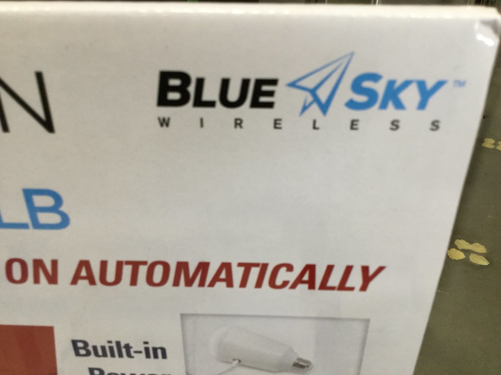 Blue Sky Wireless, LED Bulb, Battery Backup a photo on Flickriver