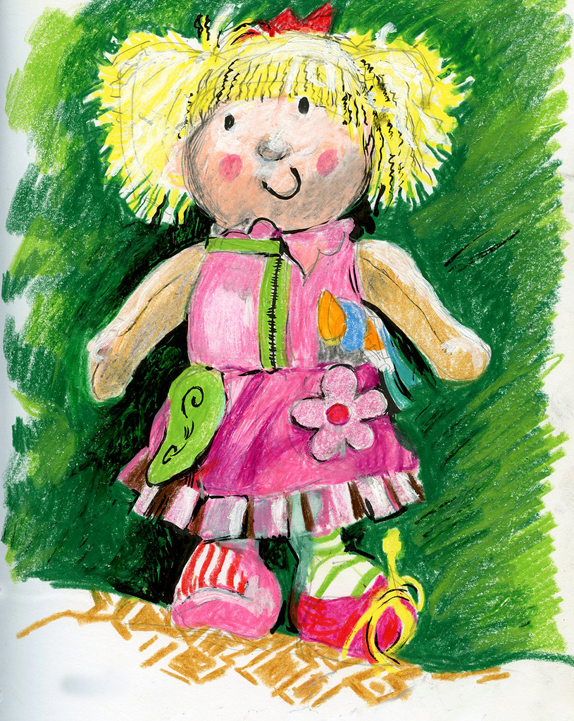 Wax crayon doll Second try at wax crayon. Children's crayo… Flickr