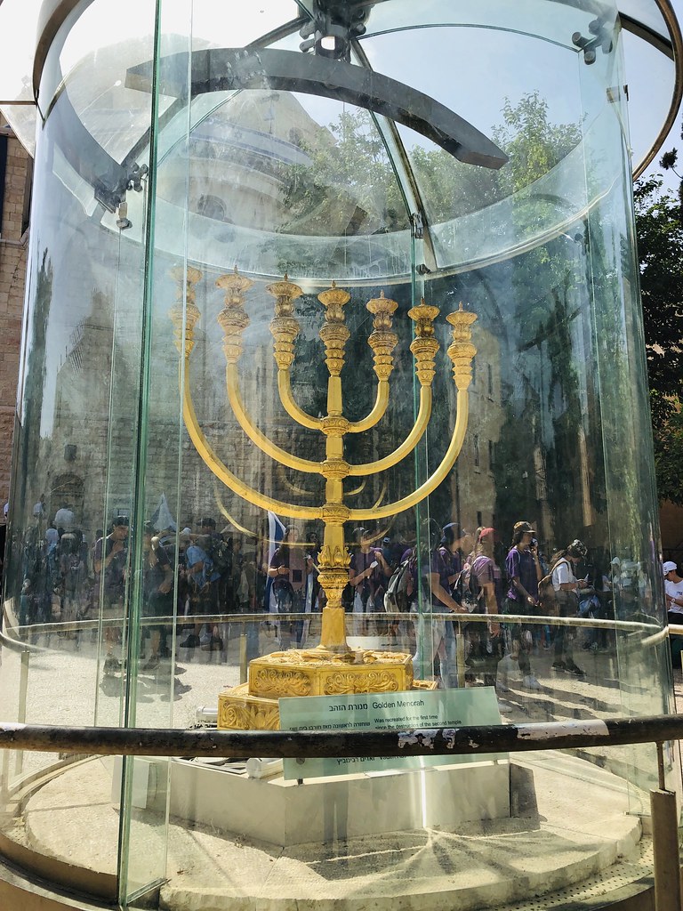 The Golden Menorah in the Old City of Jerusalem The Golden… Flickr