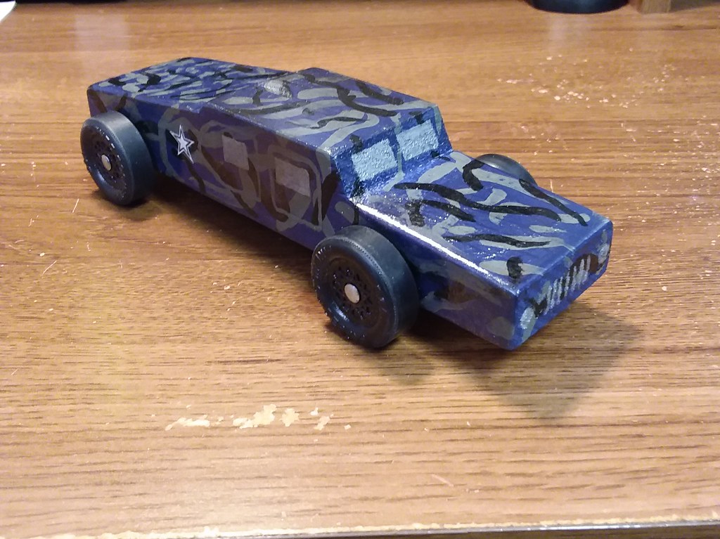 Camouflage Humvee 2020 Pinewood Derby Car First place winn… P. A