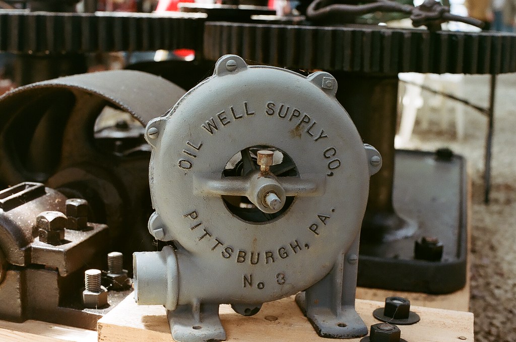 Oil Well Supply Blower Taken with a Canon T70, 55mm f 1.2 … Flickr