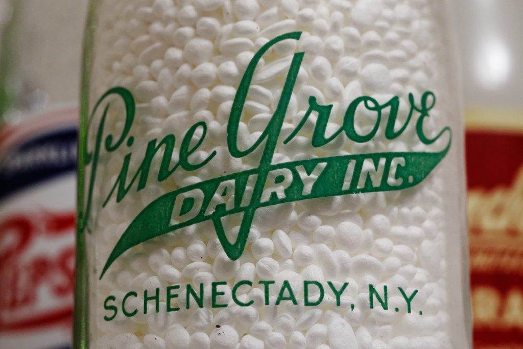 Pine Grove Dairy Inc Antique milk bottle from a dairy that… Flickr