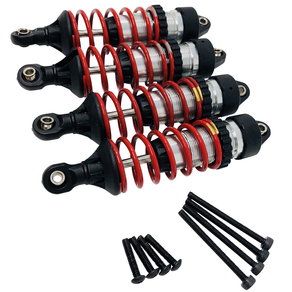 Traxxas GTR Shocks, Hard Anodized Teflon Coated (4) 5460X w Springs E