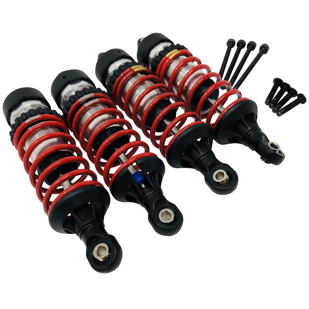 Traxxas GTR Shocks, Hard Anodized Teflon Coated (4) 5460X w Springs ERevo 2.0 20334546098 eBay