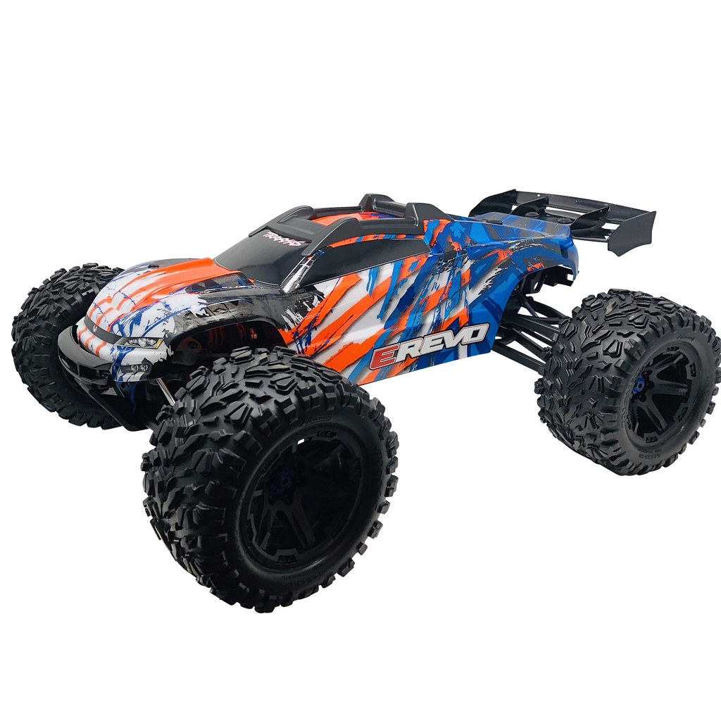 Traxxas E-Revo 2.0 Painted Body Shell Fully Assembled with Mounts