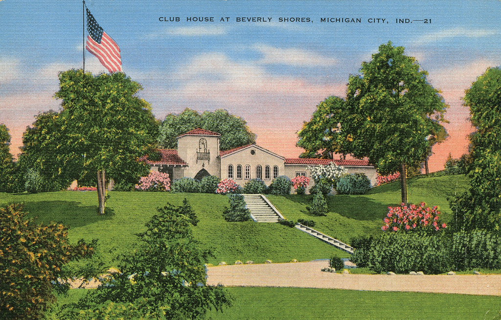 Club House, circa 1940 Beverly Shores, Indiana Club Hous… Flickr