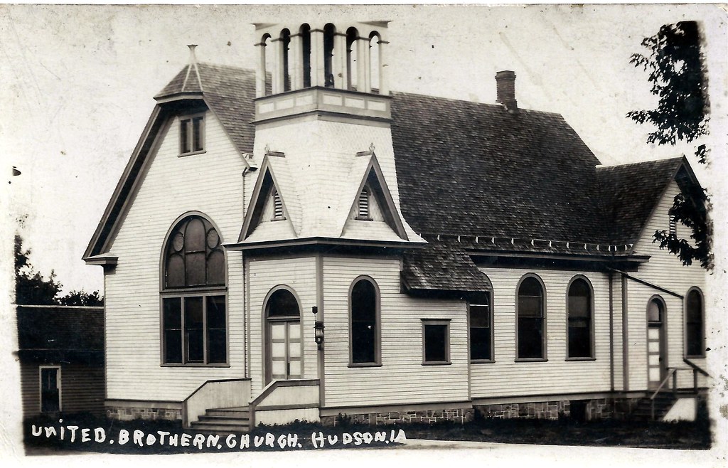 Hudson, Iowa, United Brethren Church photolibrarian Flickr