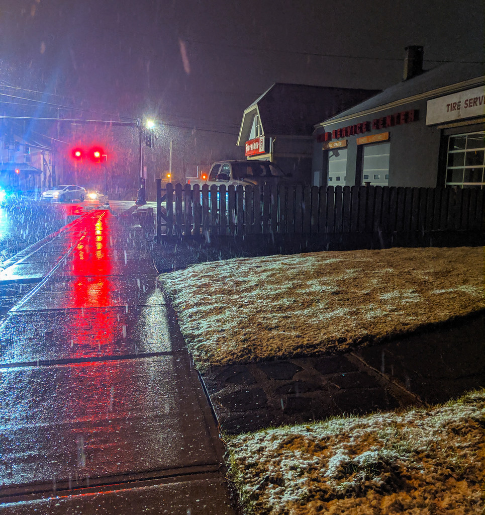 Tire Store, Snow Squall, Port Jervis NY (Instagram Series)… Flickr