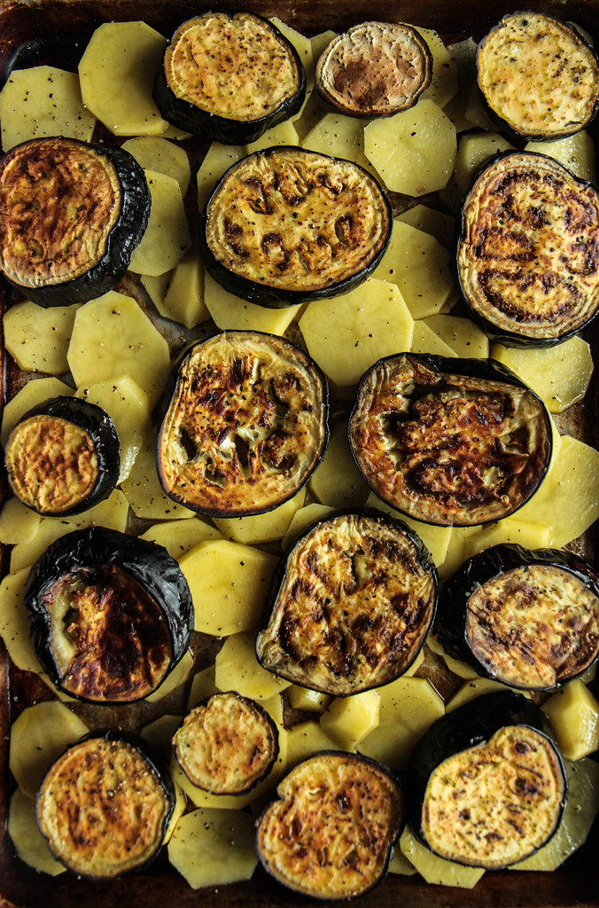 Greek Eggplant and Potatoes Heather Christo