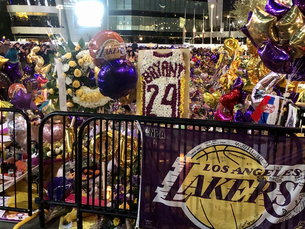 Kobe Bryant Memorial, Staples Center James Tapparo II Flickr