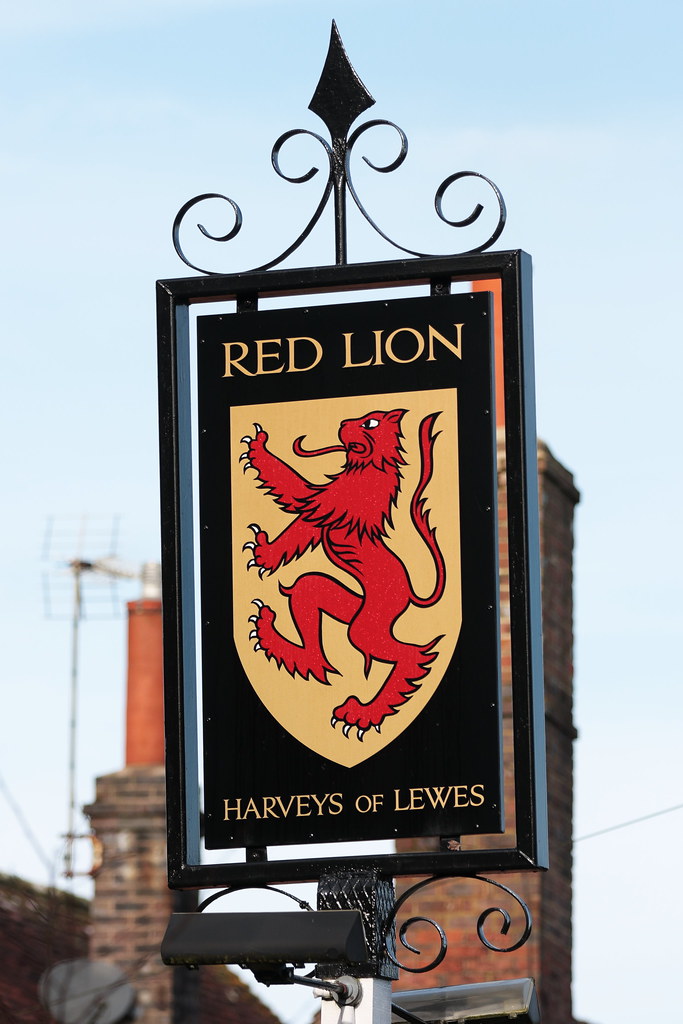 The Red Lion pub sign Turners Hill West Sussex UK David Seall Flickr