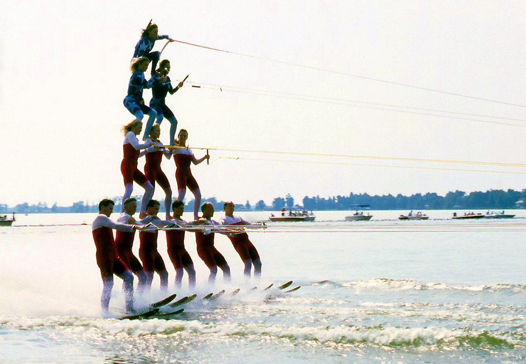Cypress Gardens, 1989 Water ski show at Cypress Gardens. I… Flickr