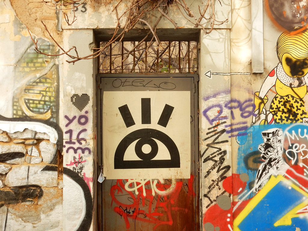 Eye 2020, Athens, Exarcheia, Greece Artist unknown Julia Tulke Flickr