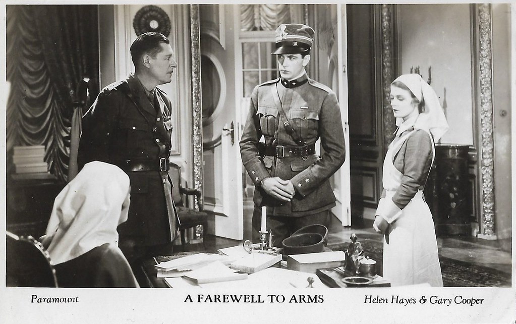 Gary Cooper in A Farewell to Arms (1932) British postcard … Flickr