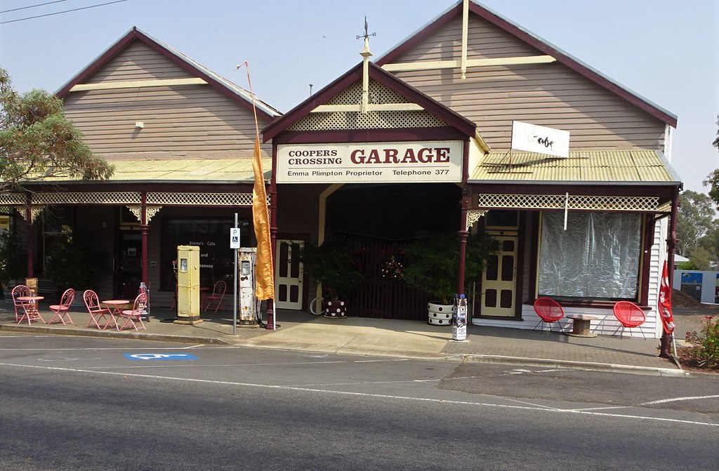 Minyip. Coopers Crossing Garage used in the TV series the … Flickr