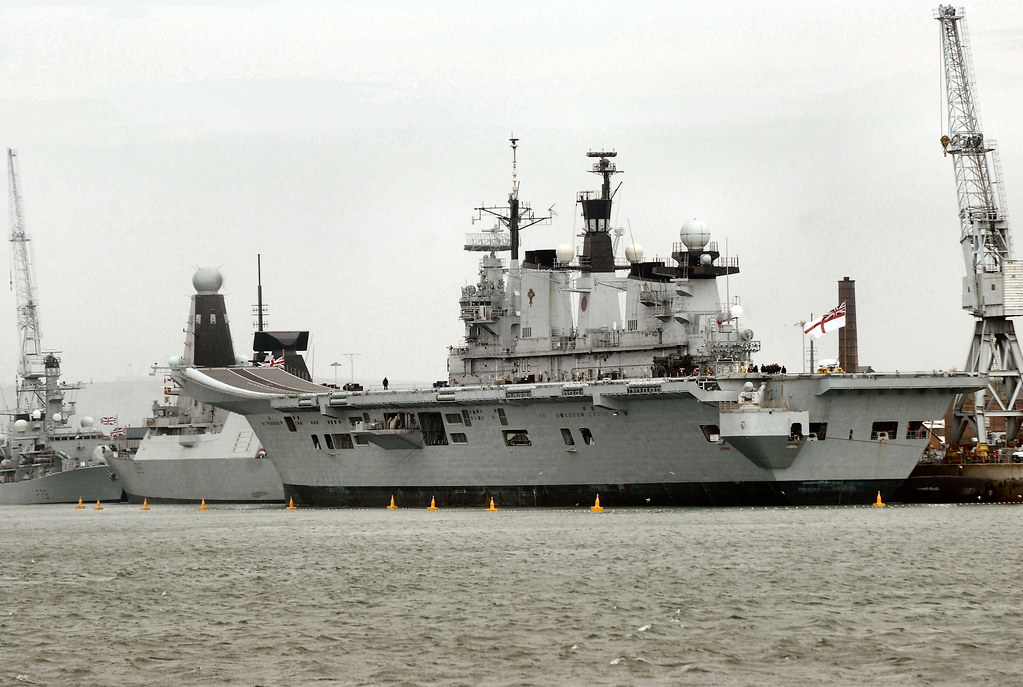HMS Illustrious docked at Portsmouth on 22nd March 2013 Flickr