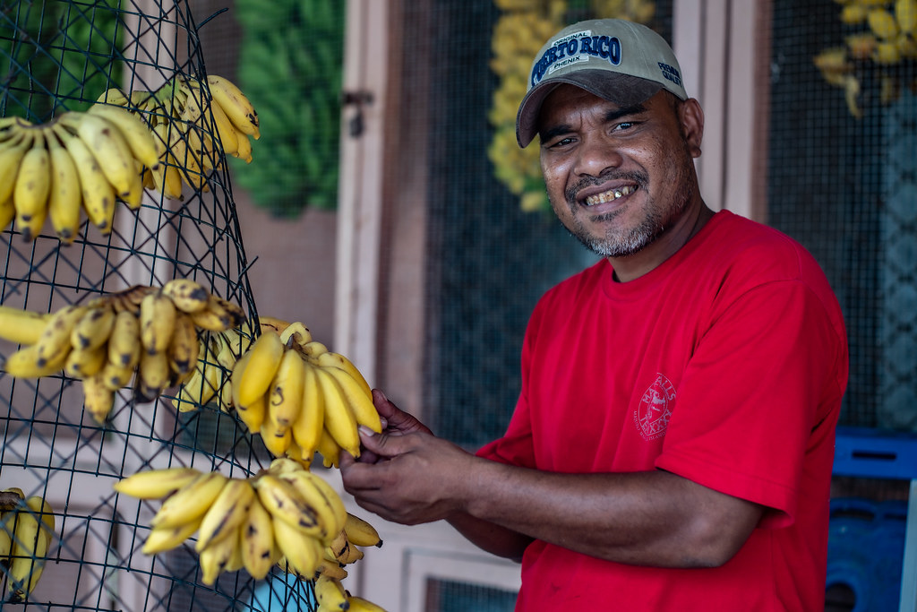 General Shots Marshall Islands Man selling bananas in Maj… Flickr