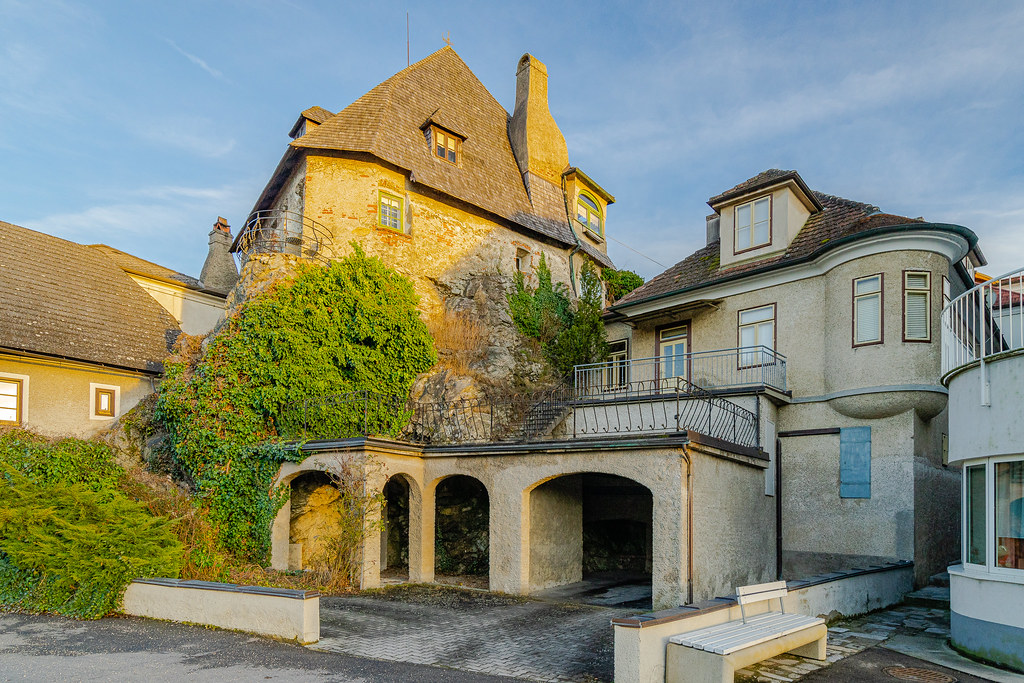 Old historical houses Melk on the Danube The Lower Austria… Flickr