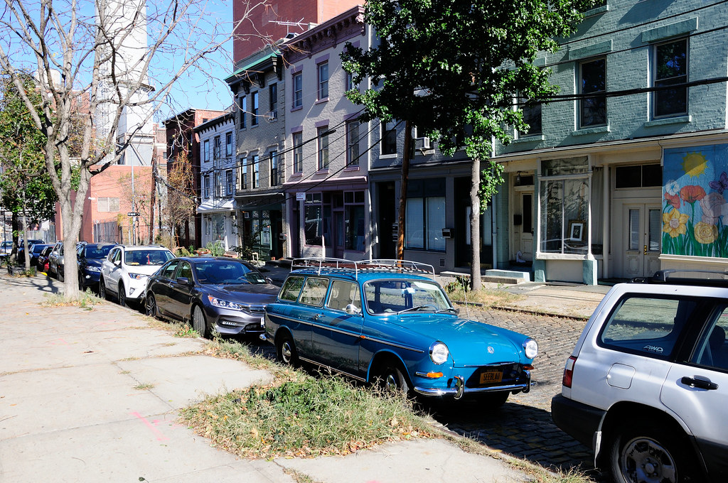 Street Scene, Vinegar Hill, New York City, U.S.A. Michael Schmieder