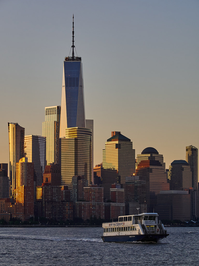 Downtown Manhattan at dawn View from New Jersey James Petts Flickr