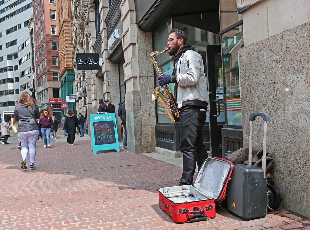 BostonOpenRedSuitcase That's a big suitcase for donations,… Flickr