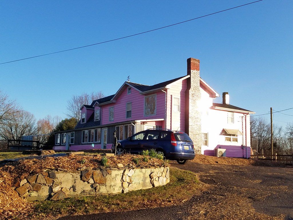 pink house in Brightwood, Virginia Kipp Teague Flickr