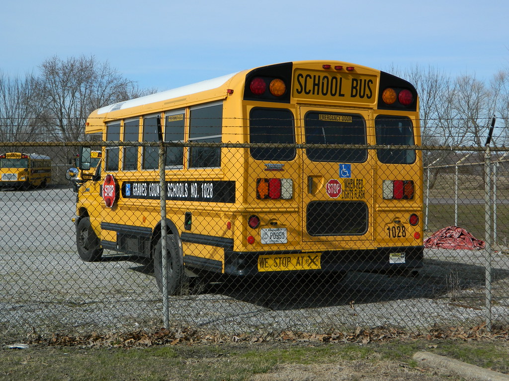 Graves County Schools 1028 Bus lot Mayfield, KY. Flickr