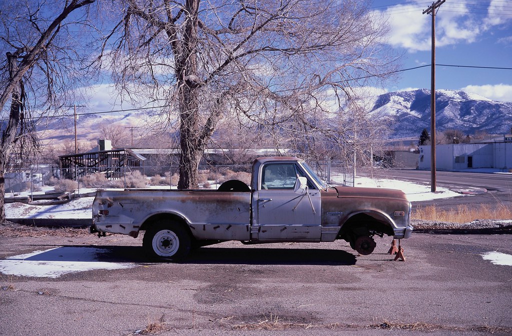 Ely Dead Truck, Ely, Nevada Fuji GW690II Fuji Velvia 100 Flickr