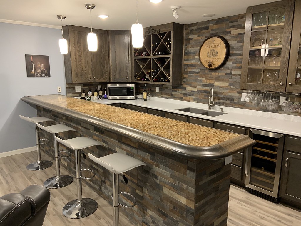 Wine bottle cork bar top. a photo on Flickriver