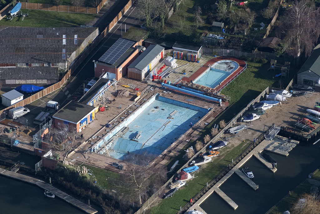 Beccles Lido Suffolk aerial image a photo on Flickriver