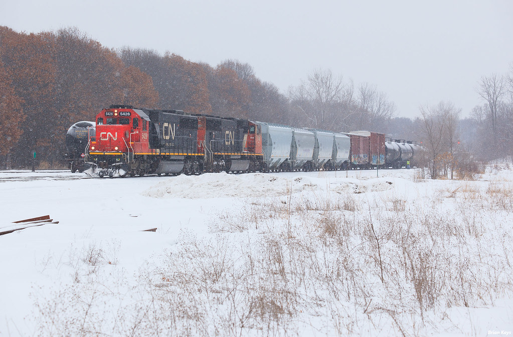 Switching Cardigan Junction Snow starts to fly while the c… Flickr