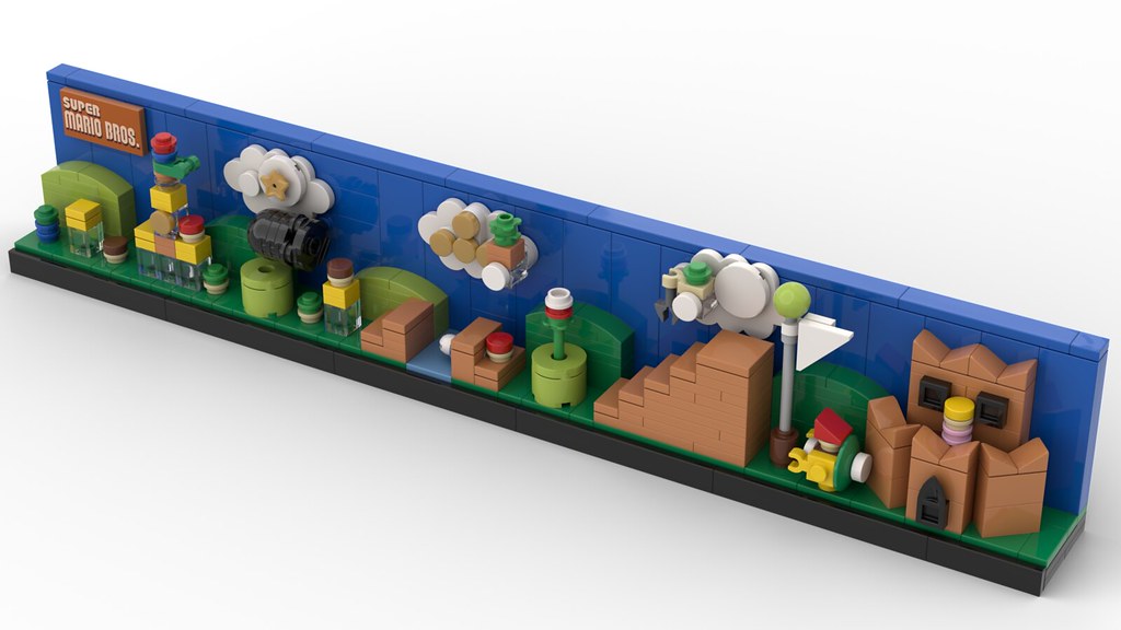 Lego® Custom Instructions Super Mario Bros. Skyline Architecture